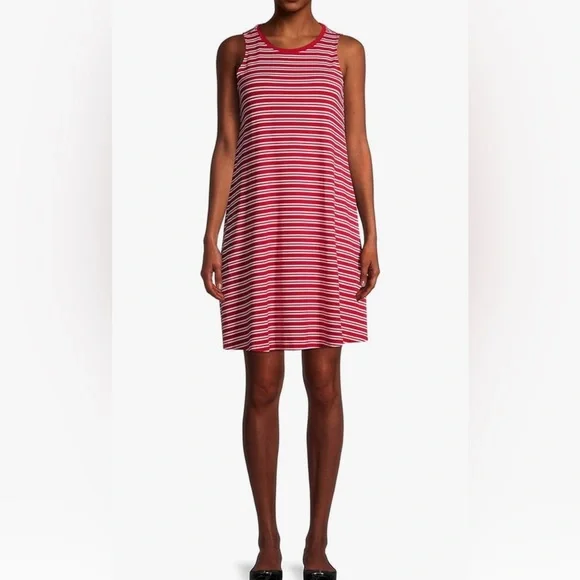 time and tru sleeveless knit dress Time and Tru Women's Sleeveless Knit Dress